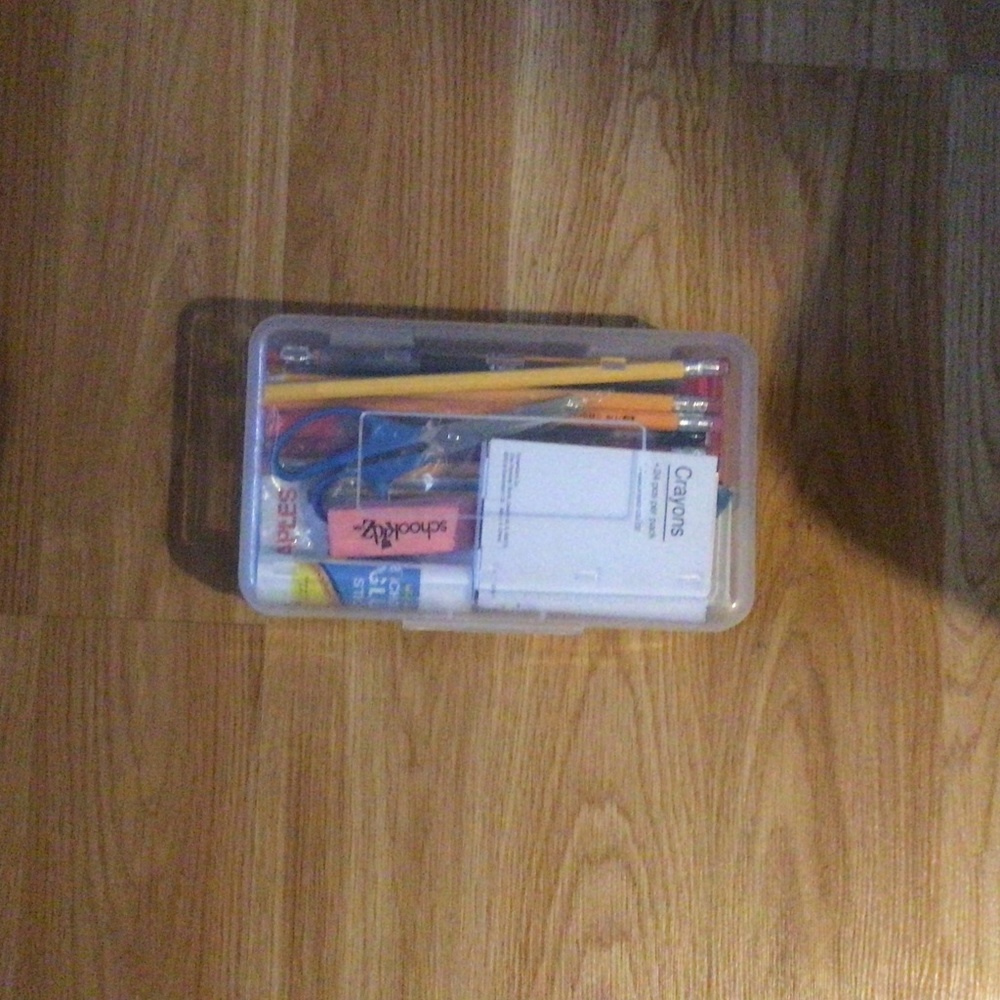 Pencil Case With School Supplies